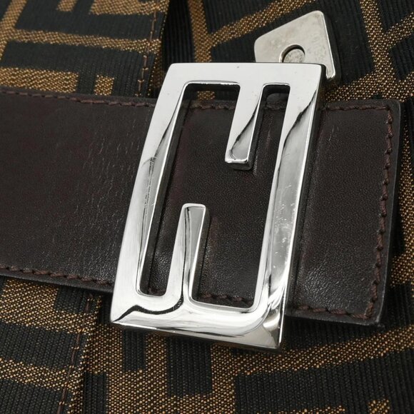 Fendi Brown Canvas Zucca Mamma Baguette Handbag 214526325008 155605 - Picture 5 of 10